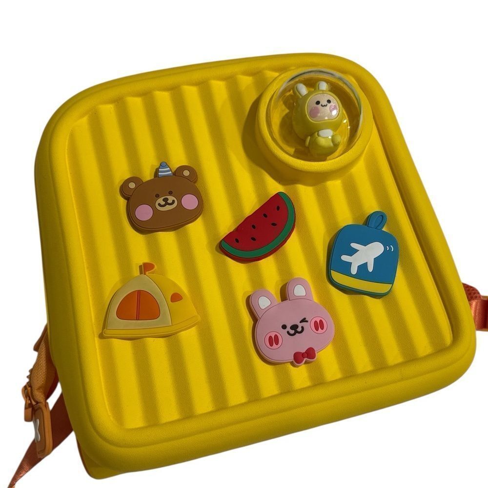 Yellow and Orange Character Pin Bag - Picture 5 of 6